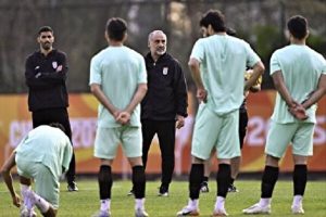 تمرین تیم‌ ملی فوتبال جوانان برای بازی با یمن