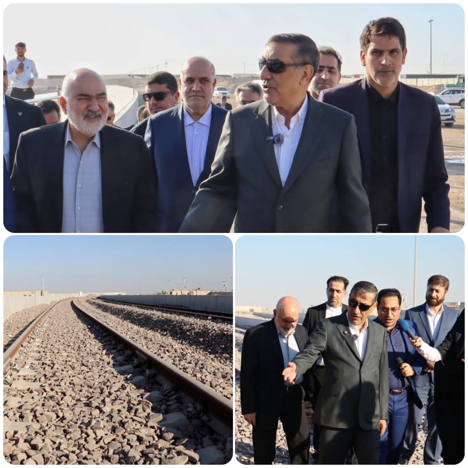 شتاب در اتصال خط ریلی شلمچه ـ بصره با حضور معاون اجرایی رئیس‌جمهور