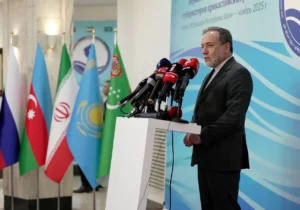 سخنرانی وزیر امور خارجه در اجلاس بین‌المللی استانداران ساحلی دریای خزر