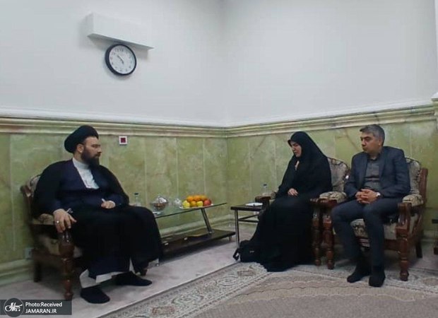 دیدار مشاور رئیسجمهور با سید علی خمینی در قم