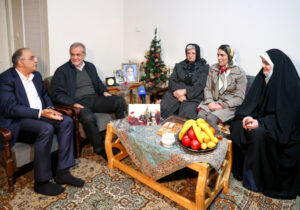 دیدار دکتر پزشکیان با خانواده شهید مسیحی