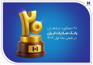 ۲۰ دستاورد درخشان بانک صادرات ایران در شش ماه اول ۱۴۰۴