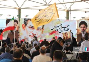 مراسم چهلمین روز شهادت دریابان علیرضاتنگسیری فرمانده مقتدر نیروی دریایی سپاه پاسداران انقلاب اسلامی در گلزار شهدای آبادان