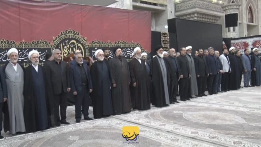 تجدید میثاق رئیس و مسئولان عالی قضایی با آرمان‌های بنیانگذار جمهوری اسلامی ایران با حضور یادگار امام