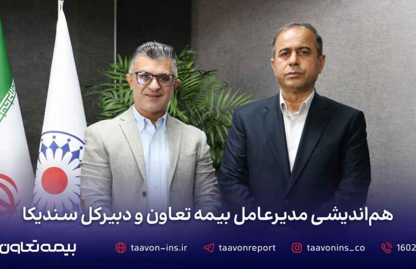 توسعه همکاری‌های صنعت بیمه در دیدار مدیرعامل بیمه تعاون با دبیرکل سندیکای بیمه‌گران ایران