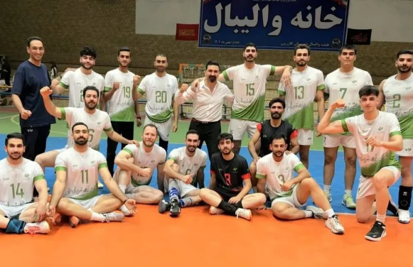 صعود فولاد غدیر نی‌ریز به فینال سوپر لیگ والیبال استان فارس – جمهور نیوز