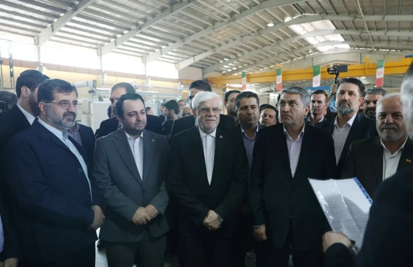 افتتاح کارخانه ریسندگی آریا ریس مهستان با حضور معاون اول رئیس‌جمهور